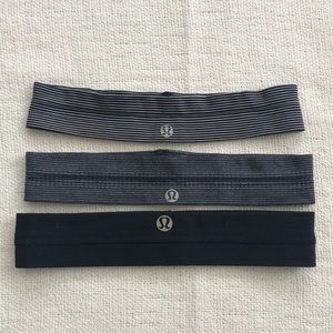 Three Lululemon Headbands
